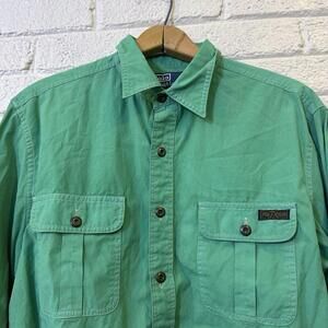 Polo Ralph Lauren Men's Casual Shirt - Green - Size‎ L - GUC